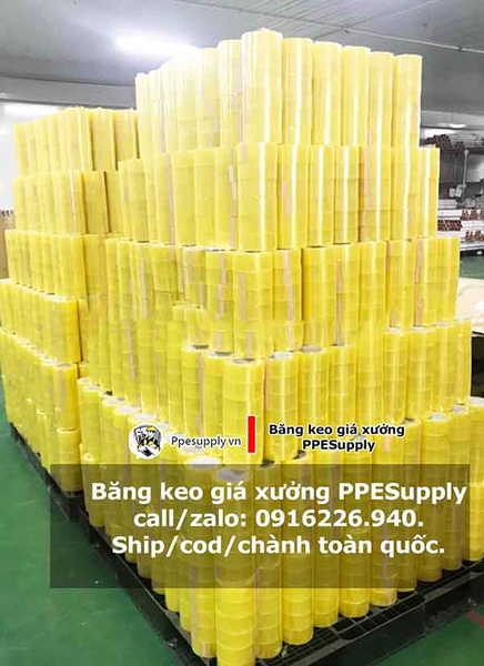 Băng keo giá xưởng PPESupply chuyên cung cấp băng keo dán, màng PE đóng gói