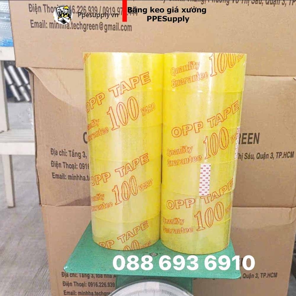 băng keo trong 40mic dán thùng carton