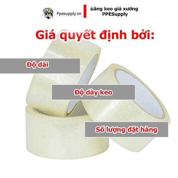 Băng keo trong 5cm giá xưởng PPESupply