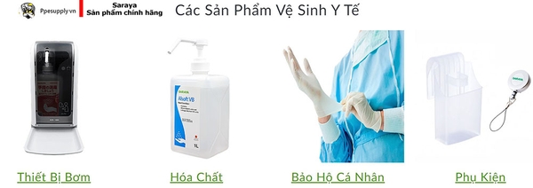 Saraya vệ sinh diệt khuẩn y tế