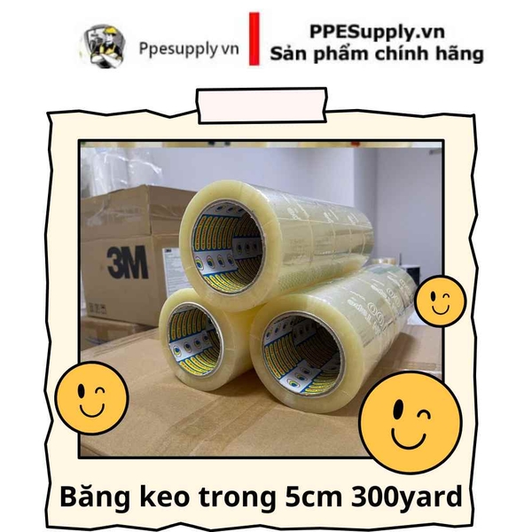 Băng keo trong 5cm 300 yard