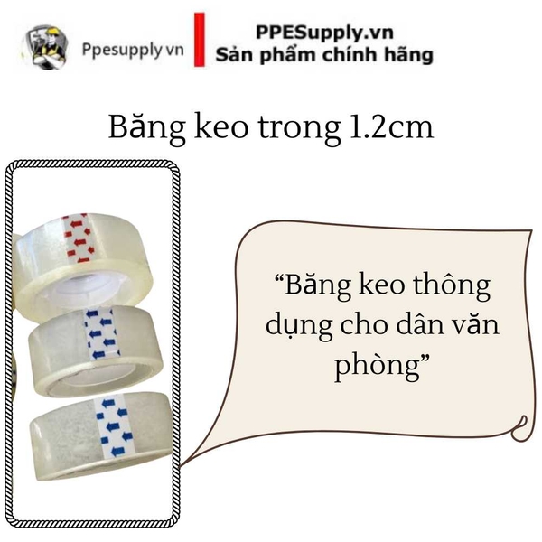 Băng Keo Trong 1.2cm