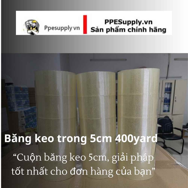 Băng keo trong 5cm 400 yard
