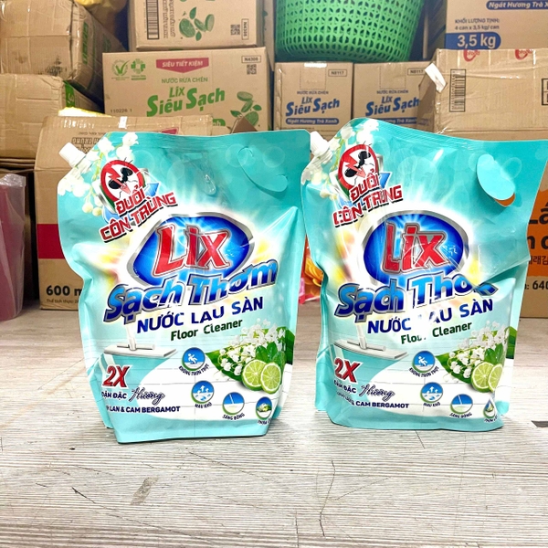 nước lau sàn lix sạch thơm