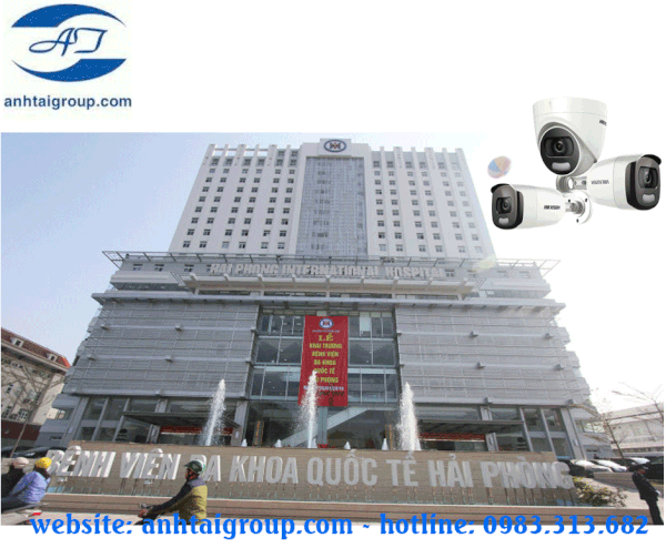 Lắp đặt camera bệnh viện Đa Khoa Quốc Tế Hải Phòng