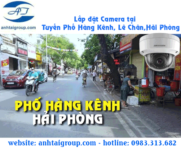 Lắp đặt Camera đường phố Hàng Kênh,Lê Chân, Hải Phòng