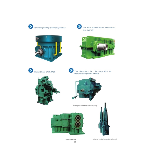 HỘP GIẢM TỐC CHO MÁY CÁN THÉP