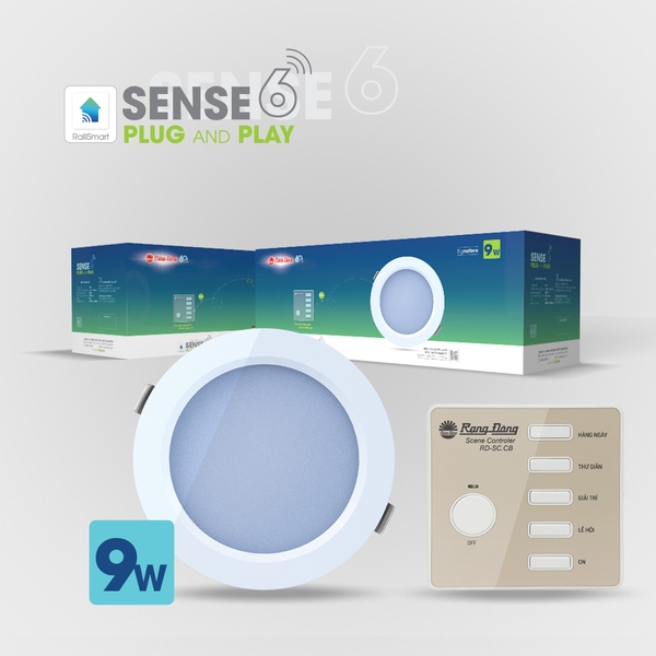 Đèn LED Downlight điều khiển Remote AT20.RM 90/7W.C8