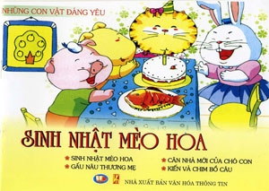 Những con vật đáng yêu-Sinh nhật mèo hoa