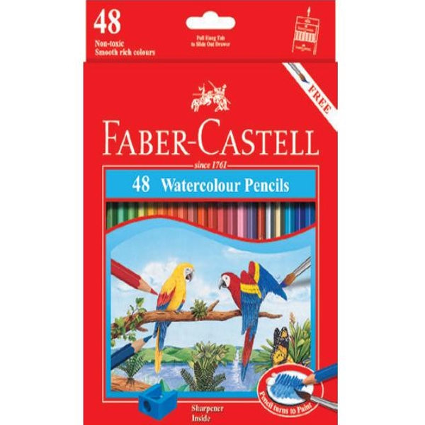 Bút chì màu nước Parrot Faber-Castell 48 màu dài