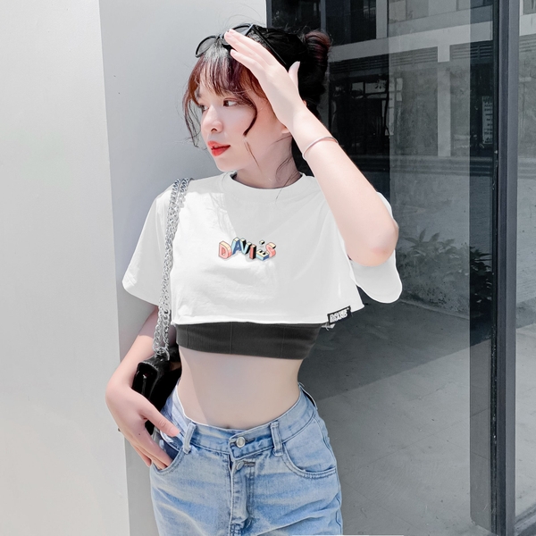 Áo croptop nữ tay ngắn