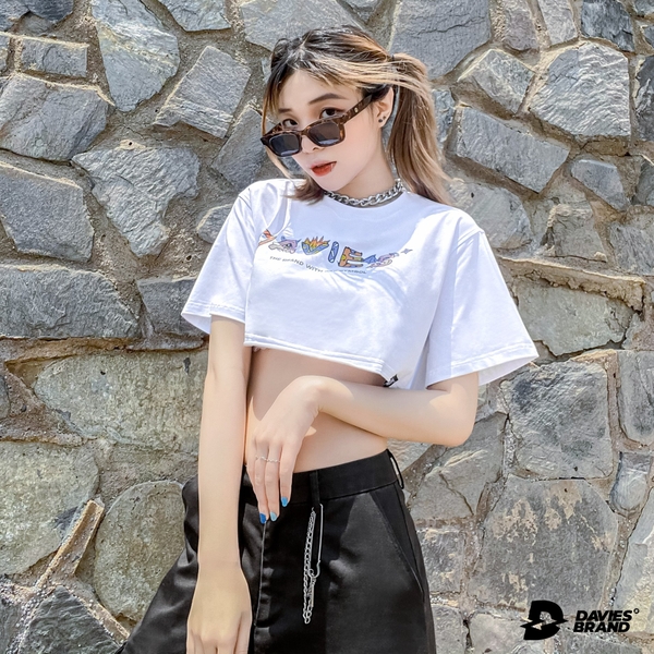 Áo croptop nữ tay ngắn
