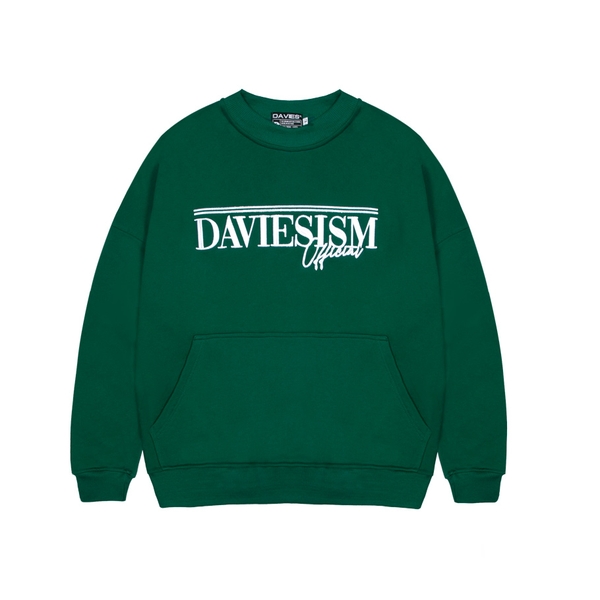 Áo sweater nam nữ form rộng local brand màu xanh Daviesism DAVIES BRAND ®