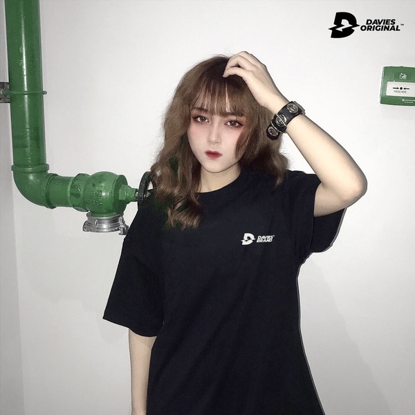 Áo thun local brand đẹp Davies Black Basic New Logo DAVIES® Local brand