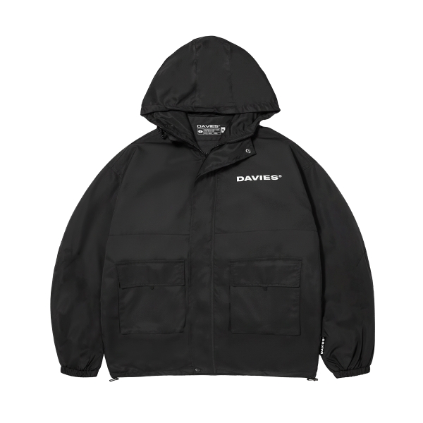 Áo khoác local brand đẹp có nón màu đen Everest Jacket DAVIES
