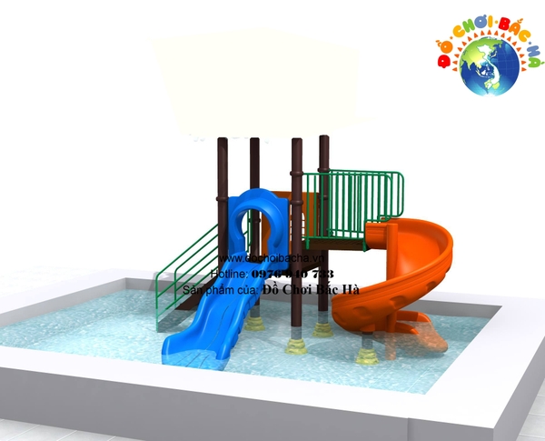 Cầu trượt bể bơi số 7 | Bắc Hà Thiết Bị Mầm Non Hàng Đầu