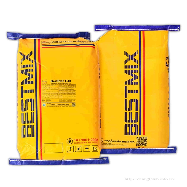 BestRefit C40 - Vữa sửa chữa, dặm vá mỏng