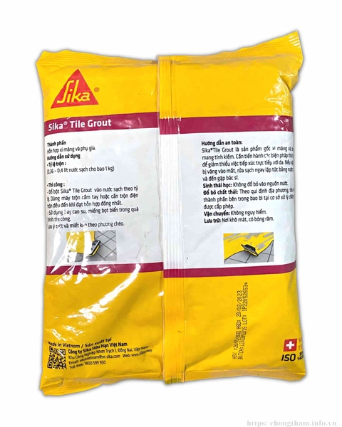 Sika Tile Grout White/Grey - thông tin thi công