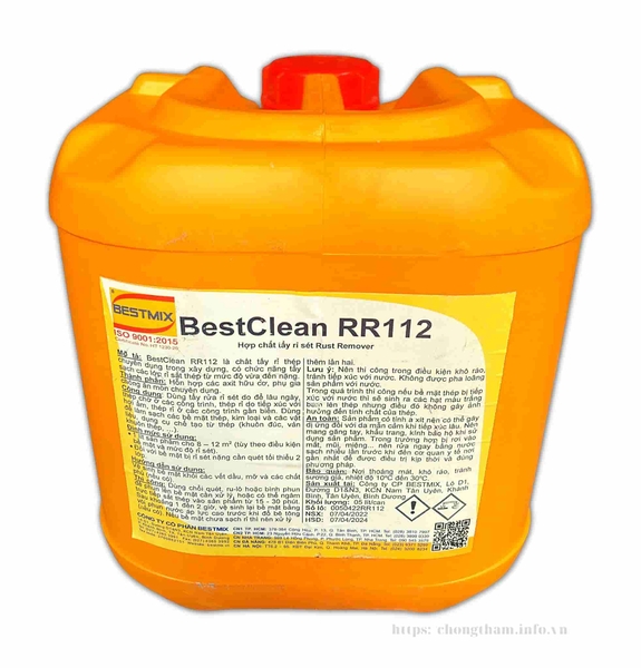 BestClean RR112 - chất tẩy rỉ can 5 lít