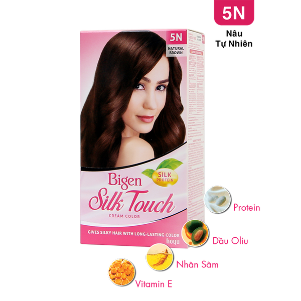 Thuốc Nhuộm Tóc Bigen Silk Touch 5N - NÂU TỰ NHIÊN
