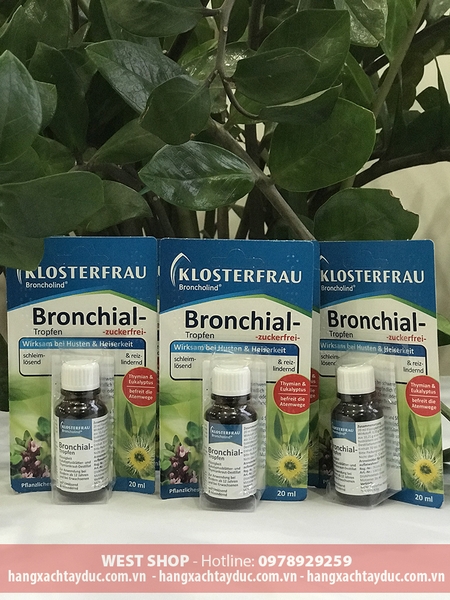 TINH CHÂT HO KLOSTERFRAU BRONCHOLIND BRONCHIAL TROPFEN