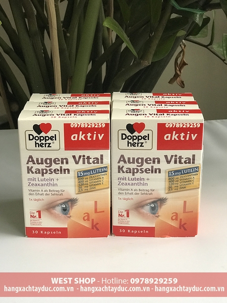 VIÊN BỔ MẮT AUGEN VITAL KAPSELN GIÚP ĐÔI MẮT KHỎE MẠNH