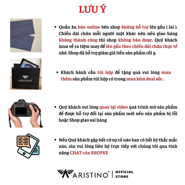 Quần Âu Nam Aristino Quần Tây ATR0200S1 Màu Xanh tím than 86