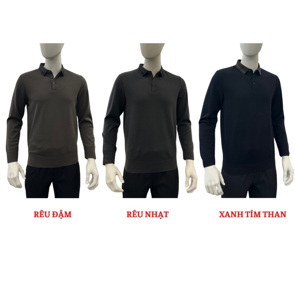 Áo Polo thun dài tay nam 82925