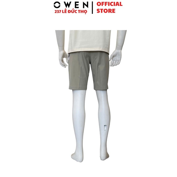 Quần Short Nam Owen SV263019 màu rêu dáng J-Form chất liệu polyester