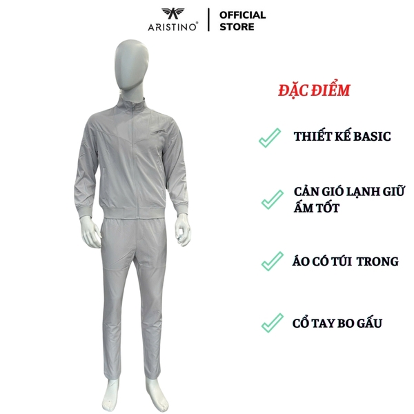 Bộ đồ Gió Thu đông Aristino AJS011BZ Màu: Đen 8, Xám 120, Xanh tím than 150