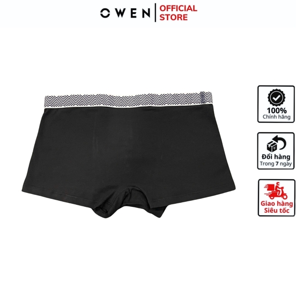 Quần Lót Nam Owen QLB242500 màu đen  chất liệu cotton spandex