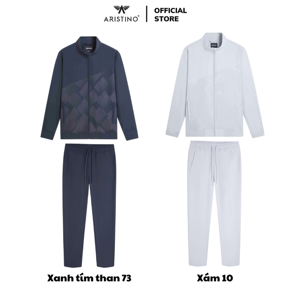 Bộ đồ Gió Thu đông Aristino AJS005BZ Màu Xám 10, Xanh tím than 73