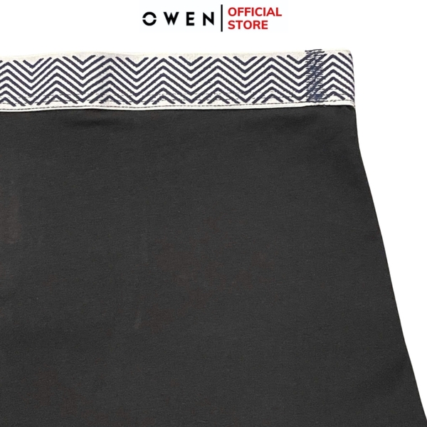 Quần Lót Nam Owen QLB242500 màu đen  chất liệu cotton spandex