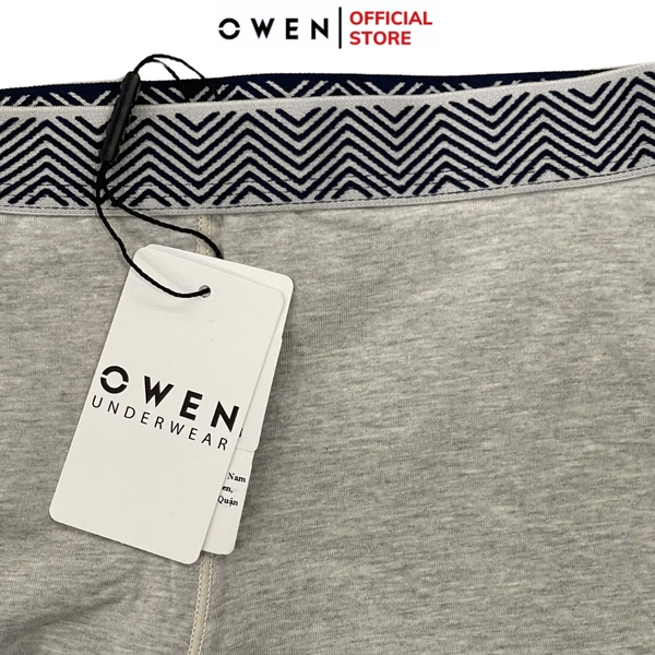 Quần Lót Nam Owen QLB242522 màu xám  chất liệu cotton spandex