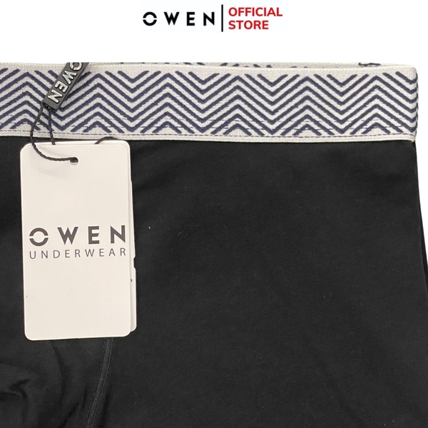 Quần Lót Nam Owen QLB242500 màu đen  chất liệu cotton spandex