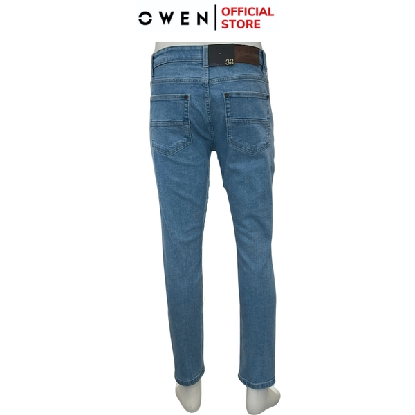 Quần Jean Nam Owen Quần Bò Nam QJR241264 Màu xanh nhạt Dáng Reguler fit Chất liệu Cotton Spandex