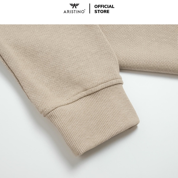 Áo Thun Nam Dài Tay Aristino ASW018BZ Màu Be 7