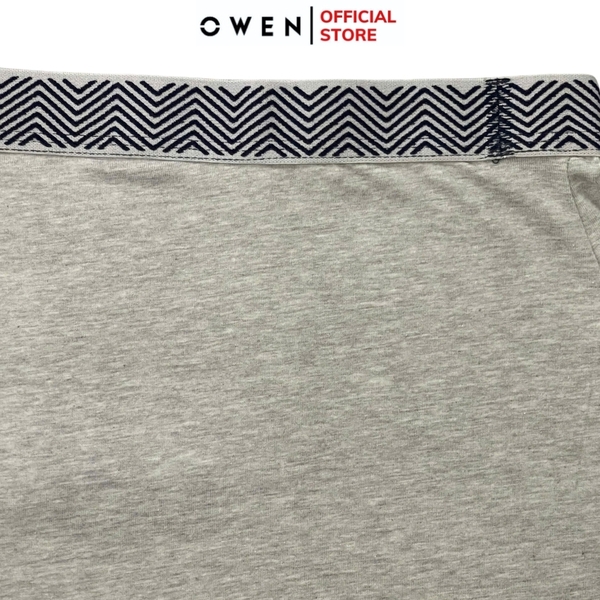 Quần Lót Nam Owen QLB242522 màu xám  chất liệu cotton spandex