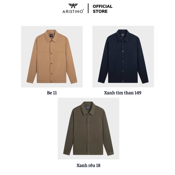 Áo khoác Aristino AJK030BZ Màu: Be 11, Xanh rêu 18, Xanh tím than 149