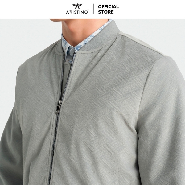 Áo khoác Aristino AJK025BZ Màu: Be 20 Jacquard họa tiết, Nâu 10 Jacquard họa tiết, Xám 44 Jacquard họa tiết