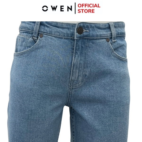 Quần Jean Nam Owen Quần Bò Nam QJR241264 Màu xanh nhạt Dáng Reguler fit Chất liệu Cotton Spandex
