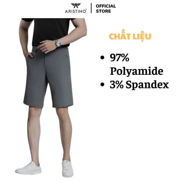 Quần Short Nam Aristino ASO040AS2 Màu Xám 8