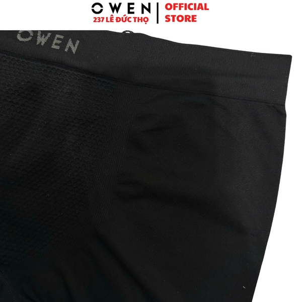 Quần Lót Nam Owen QLB242513 màu đen dáng sịp đùi boxer chất liệu polyamide spandex