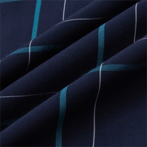 Áo Sơ Mi Nam Dài Tay Aristino ALS23402 màu Xanh Tím Than kẻ xanh