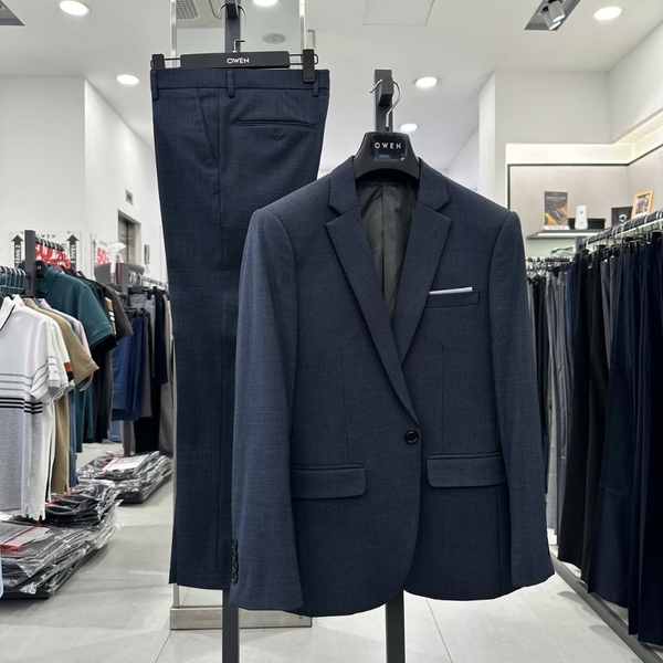 Bộ Veston VIỆT TUẤN COMPLET-580 màu ghi đậm trơn