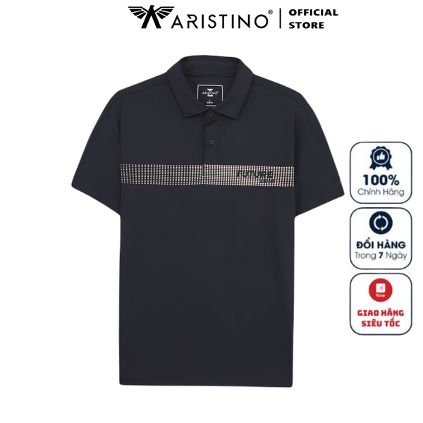 Áo Thun Polo Nam Cổ Bẻ Aristino APS102S2 Màu Đen 9