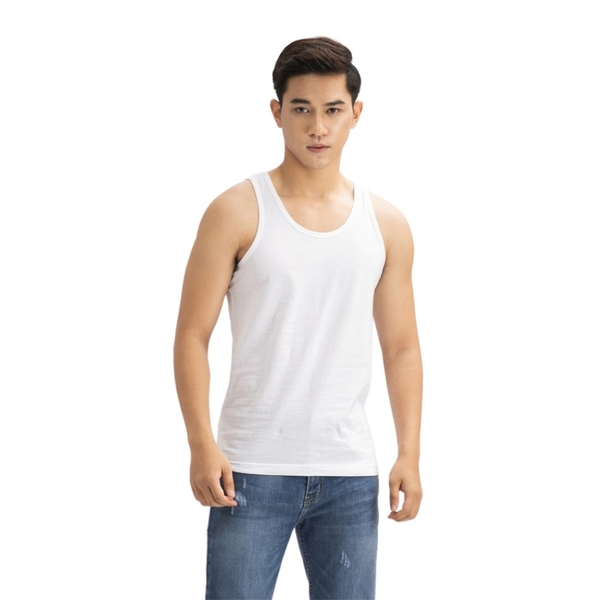 Áo Ba Lỗ Nam Owen LAW232583 (LAW258031) màu trắng Dáng Slim Fit vải cotton