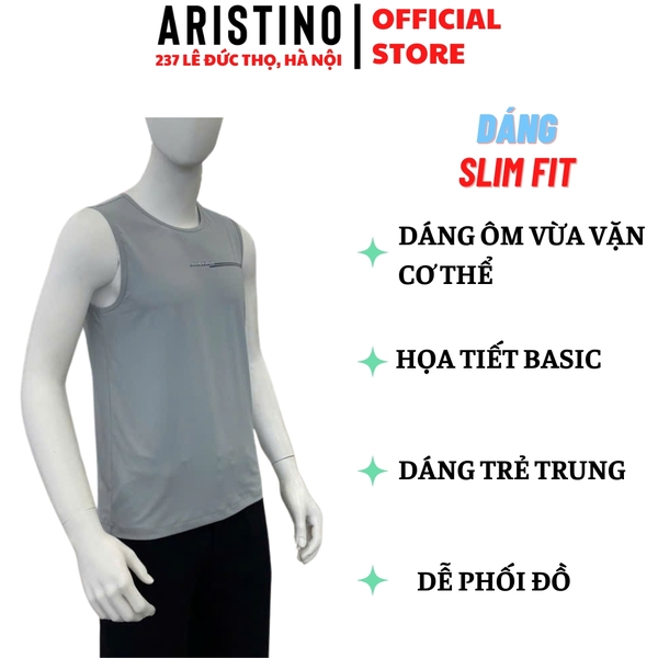 Áo Ba Lỗ Nam Aristino ATL001AS0 Màu: Xám 12