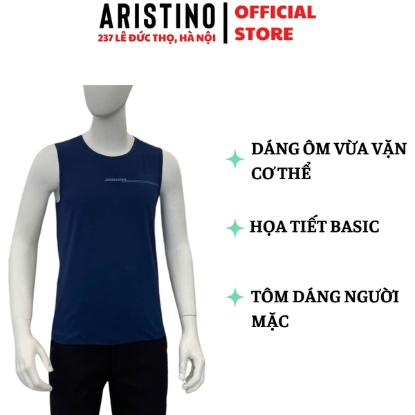 Áo Ba Lỗ Nam Aristino ATL002AS0 Màu: Xanh tím than 22
