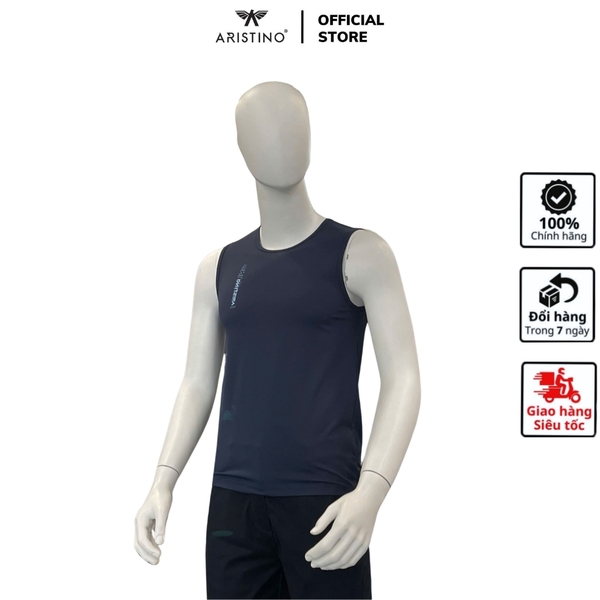 Áo Ba Lỗ Nam Aristino ATL008AS0 Màu: Xanh tím than 5